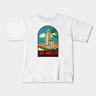 1960s Los Angeles City Hall Kids T-Shirt